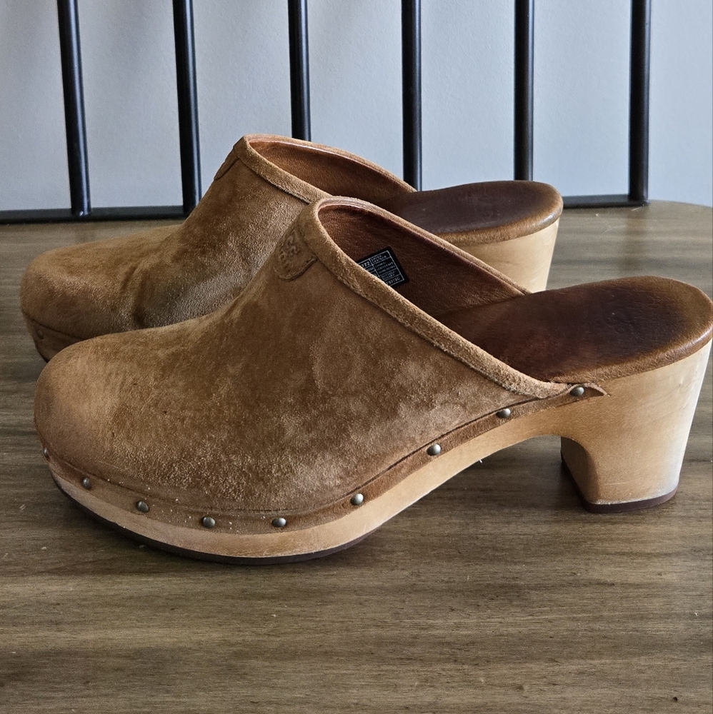UGG Tan Suede Women's Clogs